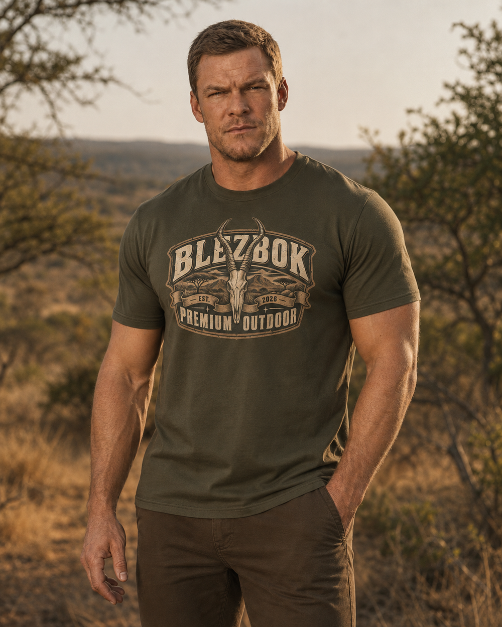 Short Sleeve t-shirt Blesbok Outdoor