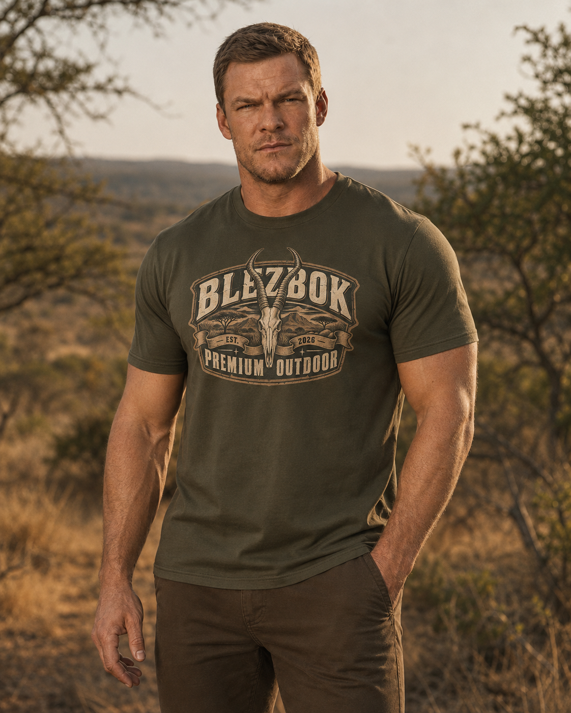 Short Sleeve t-shirt Blesbok Outdoor